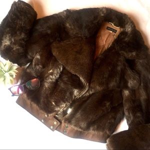 Vintage Fur Coat Vintage Moto Jacket